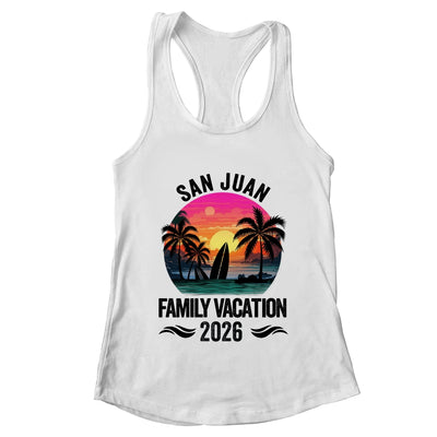 San Juan Family Vacation 2026 Matching Outfits Beach Summer Shirt & Tank Top | teecentury