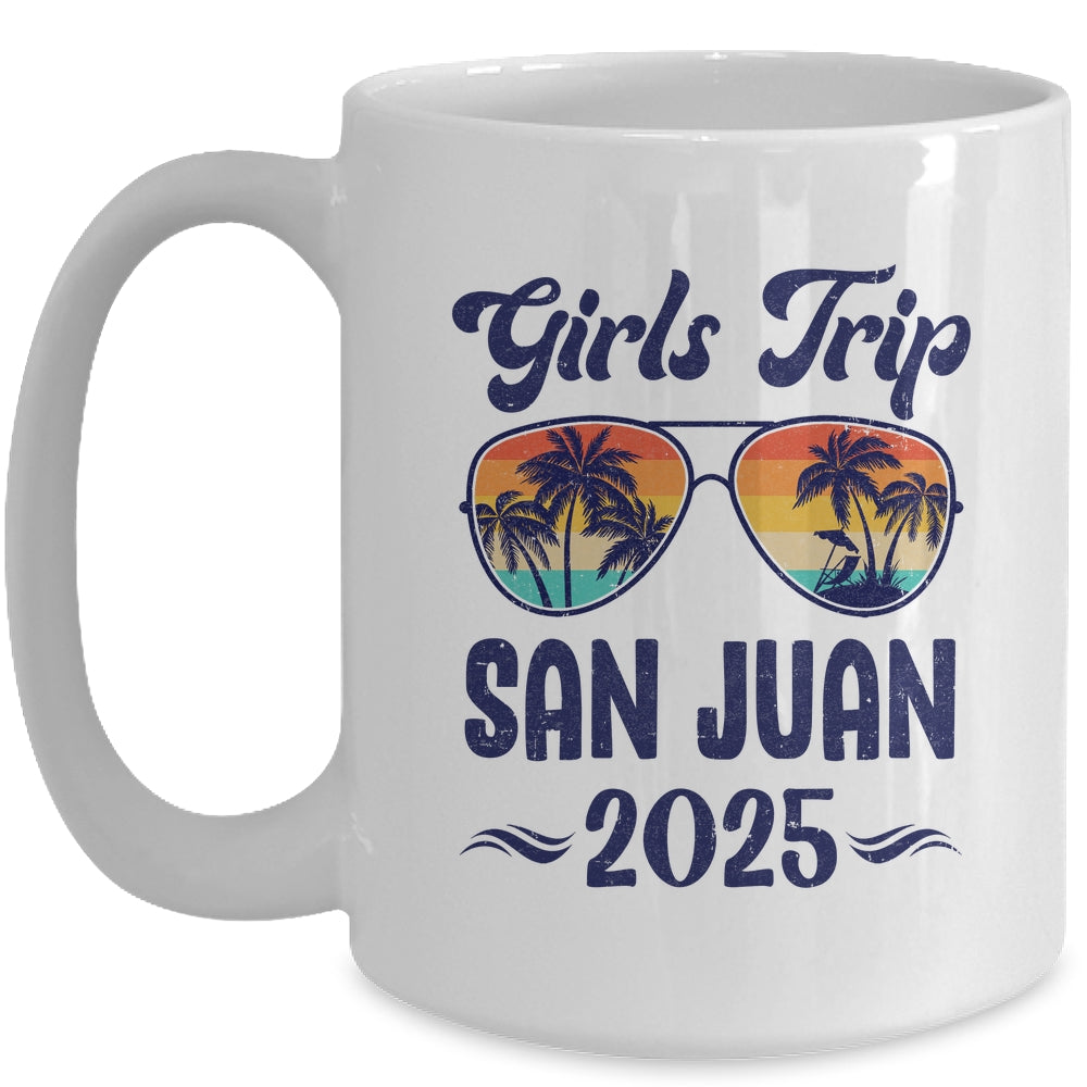 San Juan Girls Trip Beach Vacation 2025 Matching Group Mug | teecentury