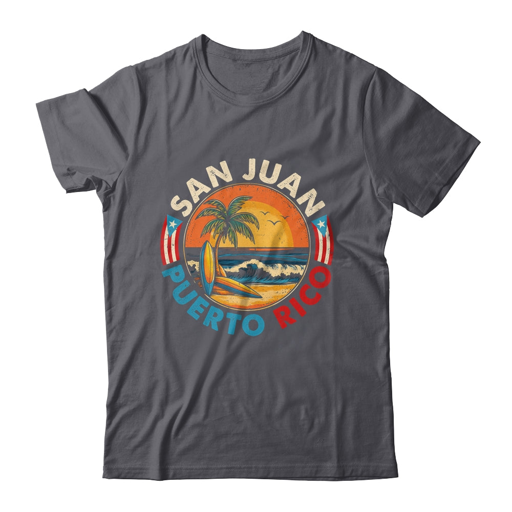 San Juan Puerto Rico Beach Retro Vintage 70s Sunset Summer Shirt & Tank Top | teecentury