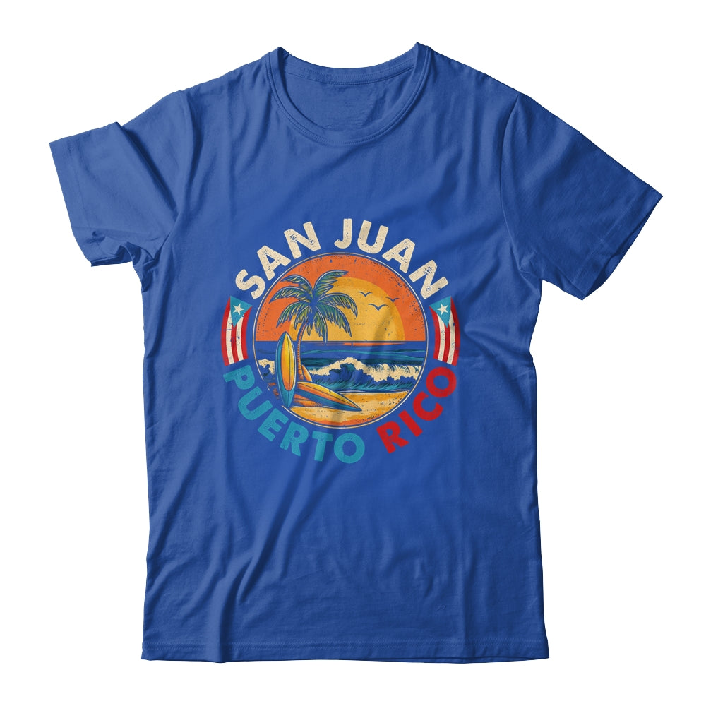 San Juan Puerto Rico Beach Retro Vintage 70s Sunset Summer Shirt & Tank Top | teecentury