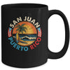 San Juan Puerto Rico Beach Retro Vintage 70s Sunset Summer Mug | teecentury