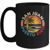 San Juan Puerto Rico Beach Retro Vintage 70s Sunset Summer Mug | teecentury