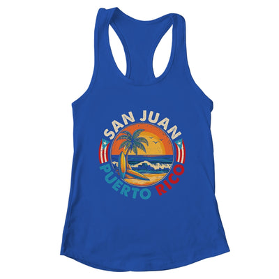 San Juan Puerto Rico Beach Retro Vintage 70s Sunset Summer Shirt & Tank Top | teecentury
