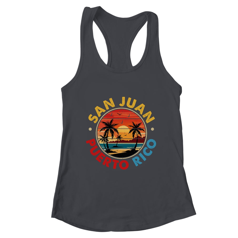 San Juan Puerto Rico Vintage Graphic Retro 70s Vacation Shirt & Tank Top | teecentury