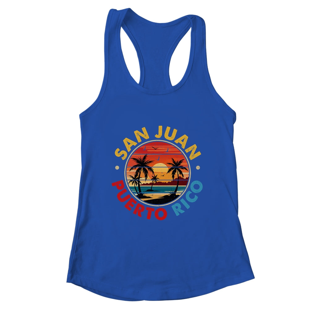 San Juan Puerto Rico Vintage Graphic Retro 70s Vacation Shirt & Tank Top | teecentury