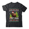 Santa Bison Animal Xmas Lighting Ugly Bison Christmas Shirt & Sweatshirt | teecentury