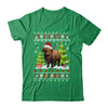 Santa Bison Animal Xmas Lighting Ugly Bison Christmas Shirt & Sweatshirt | teecentury