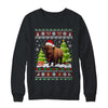 Santa Bison Animal Xmas Lighting Ugly Bison Christmas Shirt & Sweatshirt | teecentury