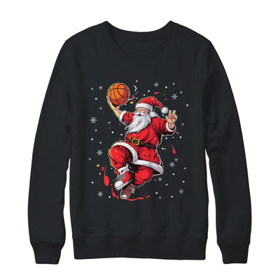 Santa Claus Basketball Christmas Xmas For Basketball Men Shirt & Sweatshirt | teecentury