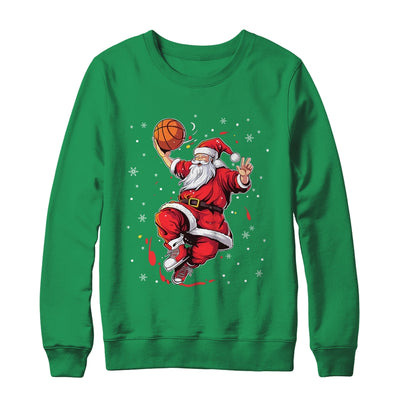 Santa Claus Basketball Christmas Xmas For Basketball Men Shirt & Sweatshirt | teecentury