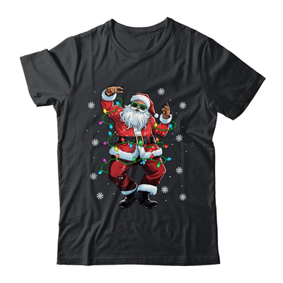 Santa Claus Black Christmas Afro African American Xmas Shirt & Sweatshirt | teecentury