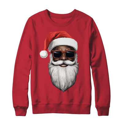 Santa Claus Black Xmas Santa Afro African American Christmas Shirt & Sweatshirt | teecentury