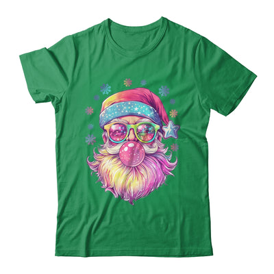 Santa Claus Blowing Pink Bubble Sunglasses Merry Christmas Shirt & Sweatshirt | teecentury