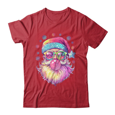 Santa Claus Blowing Pink Bubble Sunglasses Merry Christmas Shirt & Sweatshirt | teecentury