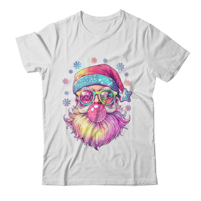 Santa Claus Blowing Pink Bubble Sunglasses Merry Christmas Shirt & Sweatshirt | teecentury