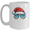 Santa Claus Hat Sunglasses Beach Christmas In July Summer Mug | teecentury