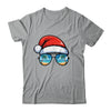 Santa Claus Hat Sunglasses Beach Christmas In July Summer Shirt & Tank Top | teecentury