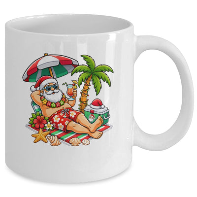 Santa Claus In Swim Christmas In July Beach Trip Men Women Mug | teecentury