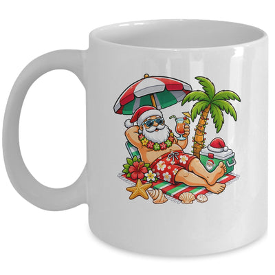 Santa Claus In Swim Christmas In July Beach Trip Men Women Mug | teecentury
