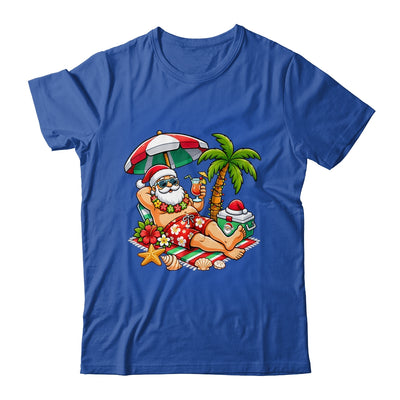 Santa Claus In Swim Christmas In July Beach Trip Men Women Shirt & Hoodie | teecentury