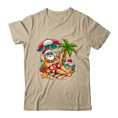 Santa Claus In Swim Christmas In July Beach Trip Men Women Shirt & Hoodie | teecentury