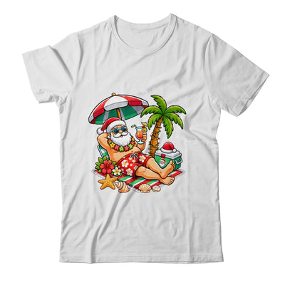 Santa Claus In Swim Christmas In July Beach Trip Men Women Shirt & Hoodie | teecentury