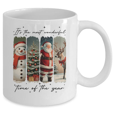 Santa Claus Merry Christmas Coquette Bow Reindeer Snowman Mug | teecentury