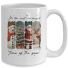 Santa Claus Merry Christmas Coquette Bow Reindeer Snowman Mug | teecentury