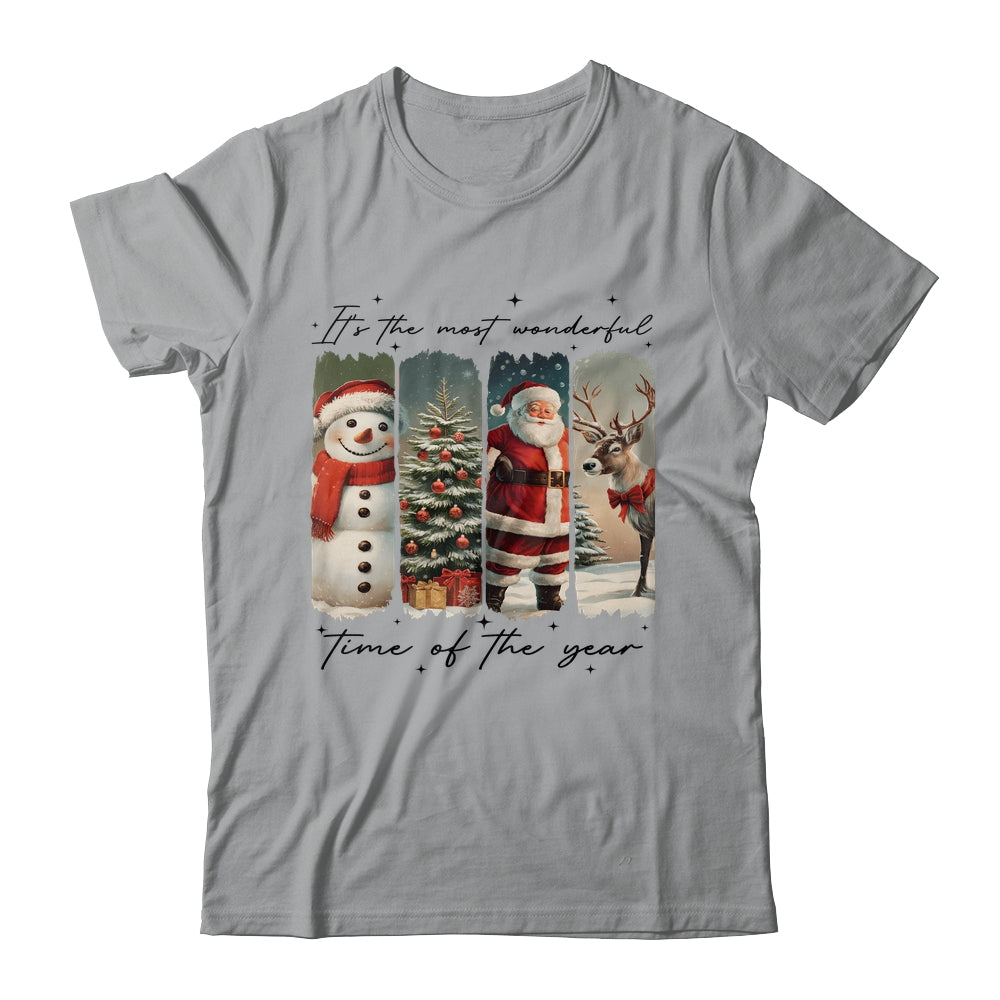 Santa Claus Merry Christmas Coquette Bow Reindeer Snowman Shirt & Sweatshirt | teecentury