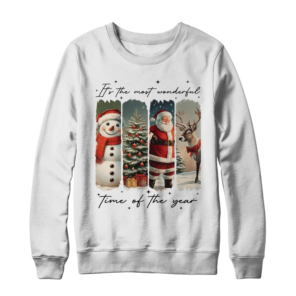 Santa Claus Merry Christmas Coquette Bow Reindeer Snowman Shirt & Sweatshirt | teecentury