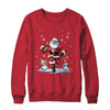 Santa Claus Playing American Football Christmas Football Fan Shirt & Sweatshirt | teecentury