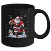 Santa Claus Playing American Football Christmas Football Fan Mug | teecentury