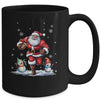 Santa Claus Playing American Football Christmas Football Fan Mug | teecentury