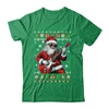 Santa Claus Playing Guitar Musician Guitarist Ugly Christmas Shirt & Sweatshirt | teecentury