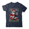 Santa Claus Playing Guitar Musician Guitarist Ugly Christmas Shirt & Sweatshirt | teecentury