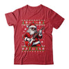 Santa Claus Playing Guitar Musician Guitarist Ugly Christmas Shirt & Sweatshirt | teecentury