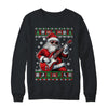 Santa Claus Playing Guitar Musician Guitarist Ugly Christmas Shirt & Sweatshirt | teecentury