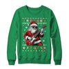 Santa Claus Playing Guitar Musician Guitarist Ugly Christmas Shirt & Sweatshirt | teecentury