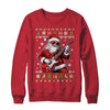 Santa Claus Playing Guitar Musician Guitarist Ugly Christmas Shirt & Sweatshirt | teecentury
