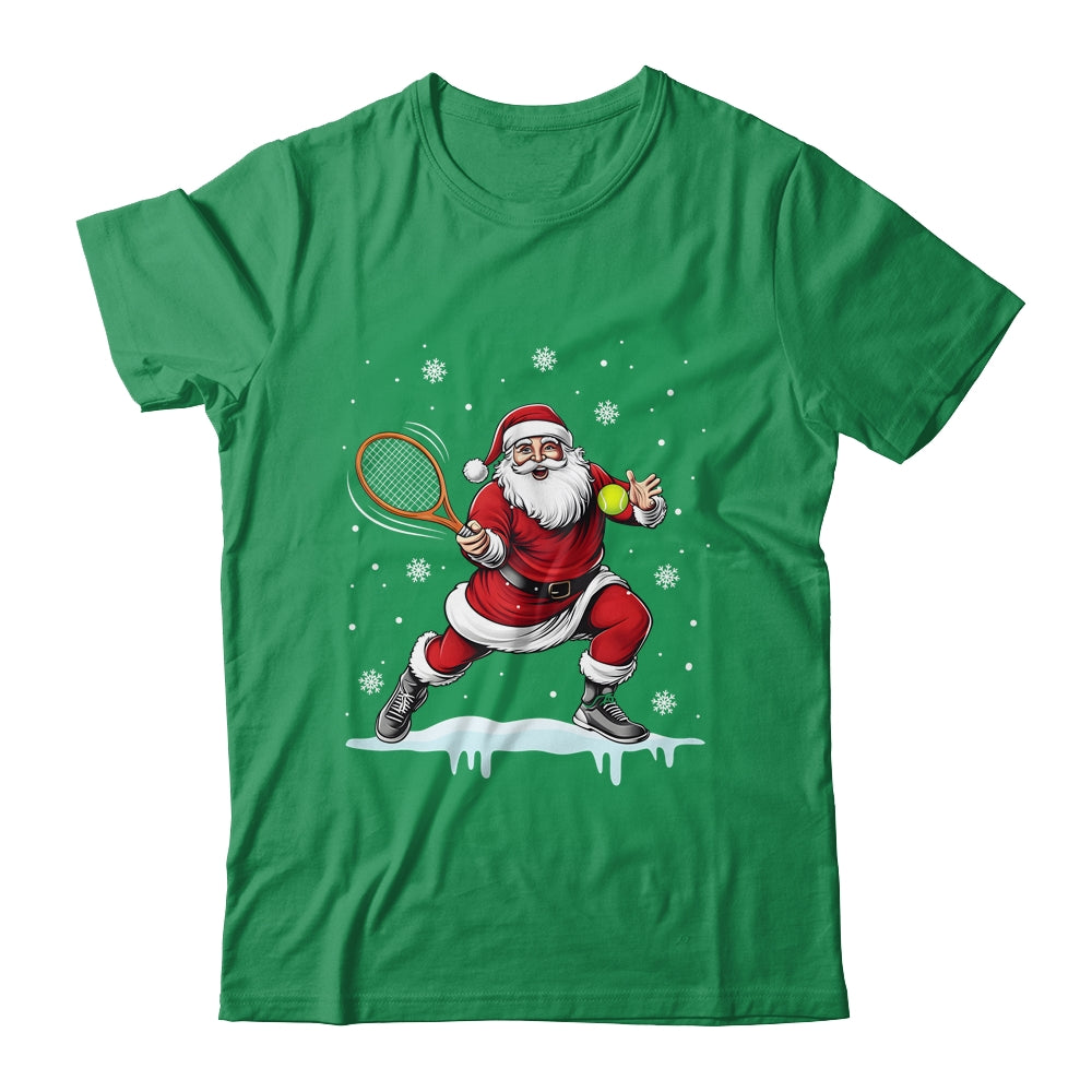 Santa Claus Playing Tennis Christmas Xmas Tennis Player Men Shirt & Sweatshirt | teecentury