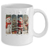 Santa Claus Vintage Christmas Coquette Bow Reindeer Snowman Mug | teecentury