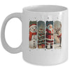 Santa Claus Vintage Christmas Coquette Bow Reindeer Snowman Mug | teecentury