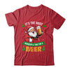 Santa Drinking Beer It's The Most Wonderful Time For A Beer Shirt & Sweatshirt | teecentury