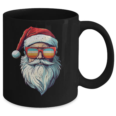 Santa Face Retro Sunglasses Christmas Men Women Xmas Mug | teecentury