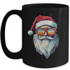 Santa Face Retro Sunglasses Christmas Men Women Xmas Mug | teecentury