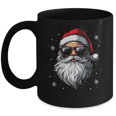 Santa Face Retro Sunglasses Christmas Xmas For Mens Boys Mug | teecentury
