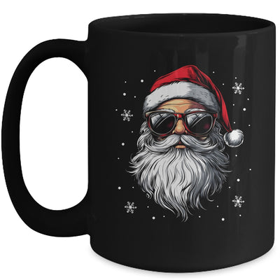 Santa Face Retro Sunglasses Christmas Xmas For Mens Boys Mug | teecentury