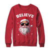 Santa Face Sunglasses Believe Christmas Xmas For Boys Mens Shirt & Sweatshirt | teecentury