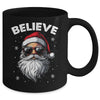 Santa Face Sunglasses Believe Christmas Xmas For Boys Mens Mug | teecentury