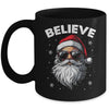 Santa Face Sunglasses Believe Christmas Xmas For Boys Mens Mug | teecentury